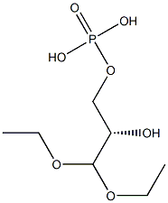 Phosphoric acid dihydrogen (S)-3,3-diethoxy-2-hydroxypropyl ester Struktur