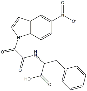 N-[[(5-Nitro-1H-indole -yl)carbonyl]carbonyl]-D-phenylalanine Struktur