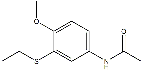 N-(3-Ethylthio-4-methoxyphenyl)acetamide Struktur