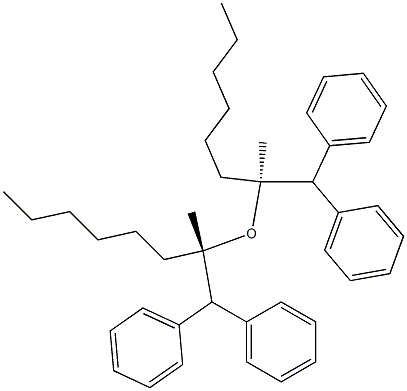 (+)-Diphenylmethyl[(S)-1-methylheptyl] ether Struktur