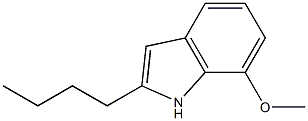 2-Butyl-7-methoxy-1H-indole Struktur