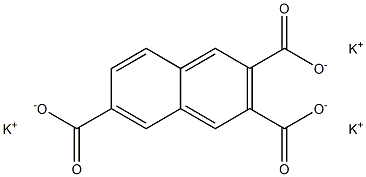 2,3,6-Naphthalenetricarboxylic acid tripotassium salt Struktur