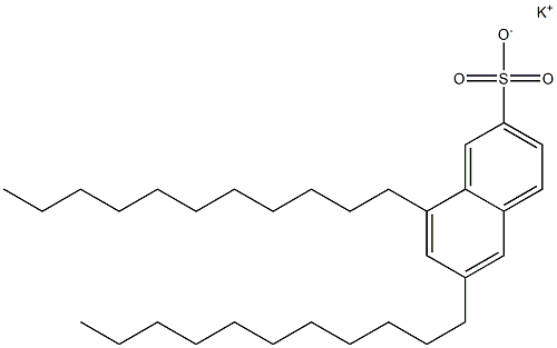 6,8-Diundecyl-2-naphthalenesulfonic acid potassium salt Struktur