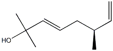 [S,(+)]-2,6-Dimethyl-3,7-octadiene-2-ol Struktur