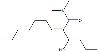 (Z)-2-(1-Hydroxybutyl)-N,N-dimethyl-2-nonenamide Struktur