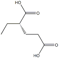 [S,(+)]-2-Ethylglutaric acid Struktur