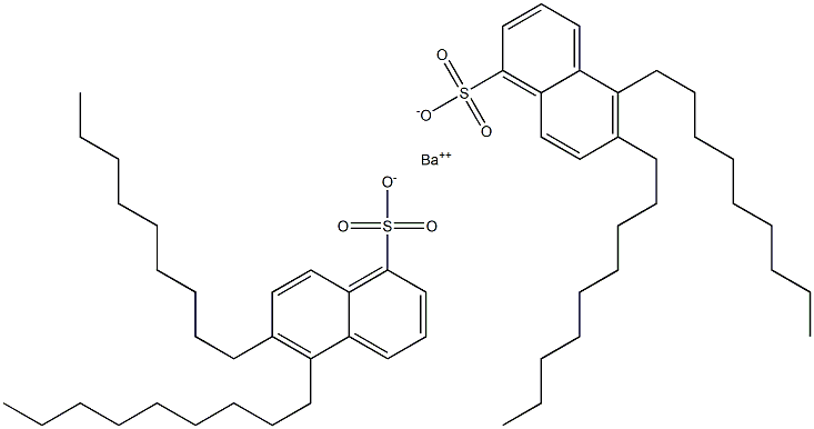 Bis(5,6-dinonyl-1-naphthalenesulfonic acid)barium salt Struktur