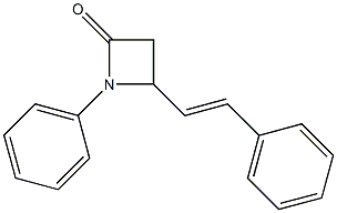 1-Phenyl-4-styrylazetidin-2-one Struktur