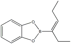 2-[(E)-1-Ethyl-1-butenyl]-1,3,2-benzodioxaborole Struktur