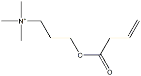 3-(3-Butenoyloxy)-N,N,N-trimethyl-1-propanaminium Struktur