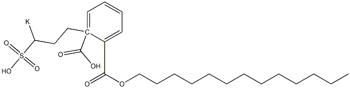 Phthalic acid 1-tridecyl 2-(3-potassiosulfopropyl) ester Struktur