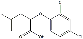 2-(2,4-Dichlorophenyloxy)-4-methyl-4-pentenoic acid Struktur