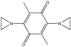 3,6-Dimethyl-2,5-bis(aziridine-1-yl)-1,4-benzoquinone Struktur