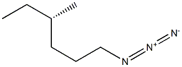 [S,(+)]-1-Azido-4-methylhexane Struktur