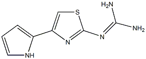 2-[[Amino(amino)methylene]amino]-4-(1H-pyrrol-5-yl)thiazole Struktur