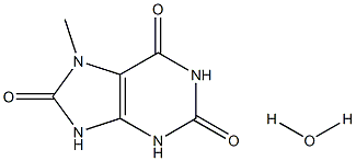 7-Methyluric acid monohydrate Struktur