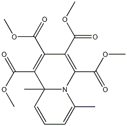 6,9a-Dimethyl-9aH-quinolizine-1,2,3,4-tetracarboxylic acid tetramethyl ester Struktur