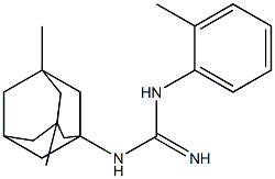 1-(3,5-Dimethyl-1-adamantyl)-3-(2-methylphenyl)guanidine Struktur