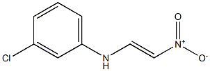 (E)-1-[(3-Chlorophenyl)amino]-2-nitroethene Struktur