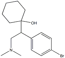 1-[1-(4-Bromophenyl)-2-dimethylaminoethyl]cyclohexanol Struktur