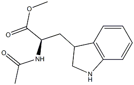 (R)-3-[(2,3-Dihydro-1H-indol)-3-yl]-2-(acetylamino)propionic acid methyl ester Struktur