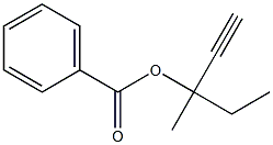 Benzoic acid 1-ethyl-1-methyl-2-propynyl ester Struktur