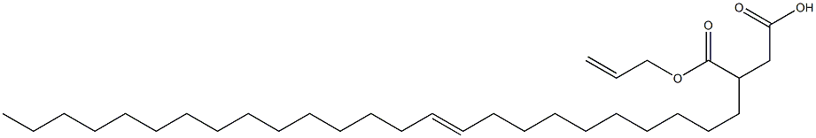 3-(10-Pentacosenyl)succinic acid 1-hydrogen 4-allyl ester Struktur