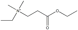 [2-(Ethoxycarbonyl)ethyl]ethyldimethylaminium Struktur