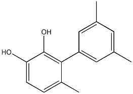 3-(3,5-Dimethylphenyl)-4-methylbenzene-1,2-diol Struktur