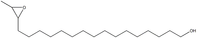 17,18-Epoxynonadecan-1-ol Struktur