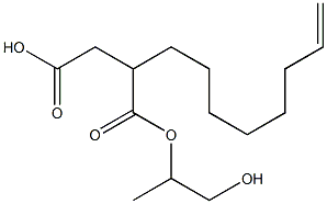 2-(7-Octenyl)succinic acid hydrogen 1-(2-hydroxy-1-methylethyl) ester Struktur