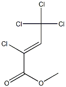 (Z)-2,4,4,4-Tetrachloro-2-butenoic acid methyl ester Struktur