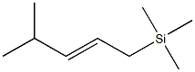 1-(Trimethylsilyl)-4-methyl-2-pentene Struktur