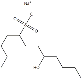 8-Hydroxydodecane-5-sulfonic acid sodium salt Struktur