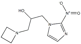 1-(1-Azetidinylmethyl)-2-(2-nitro-1H-imidazol-1-yl)ethanol Struktur