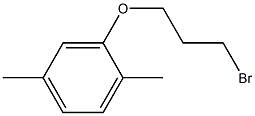 1-(3-Bromopropoxy)-2,5-dimethylbenzene Struktur