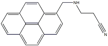 1-(2-Cyanoethylaminomethyl)pyrene Struktur