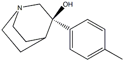 (3R)-3-(4-Methylphenyl)-1-azabicyclo[2.2.2]octan-3-ol Struktur