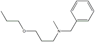 N-Methyl-N-[3-(propyloxy)propyl]benzylamine Struktur