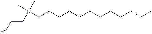 N,N-Dimethyl-N-(2-hydroxyethyl)-1-dodecaneaminium Struktur