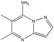 5,6-Dimethylpyrazolo[1,5-a]pyrimidin-7-amine Struktur