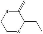 2-Methylene-3-ethyl-1,4-dithiane Struktur