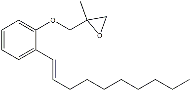 2-(1-Decenyl)phenyl 2-methylglycidyl ether Struktur