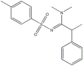 N,N-Dimethyl-2-phenyl-1-(tosylimino)propan-1-amine Struktur