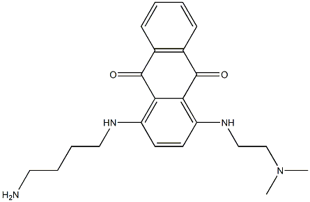 4-[(4-Aminobutyl)amino]-1-[[2-(dimethylamino)ethyl]amino]-9,10-anthraquinone Struktur