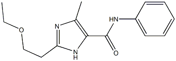 N-Phenyl-4-methyl-2-(2-ethoxyethyl)-1H-imidazole-5-carboxamide Struktur