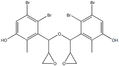 2,3-Dibromo-5-hydroxy-6-methylphenylglycidyl ether Struktur