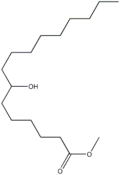 7-Hydroxyhexadecanoic acid methyl ester Struktur