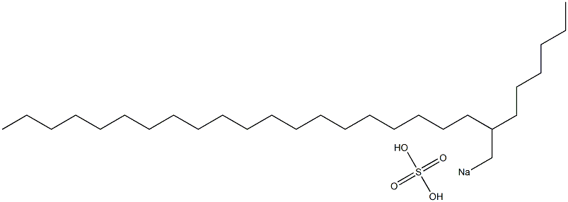 Sulfuric acid 2-hexyldocosyl=sodium salt Struktur