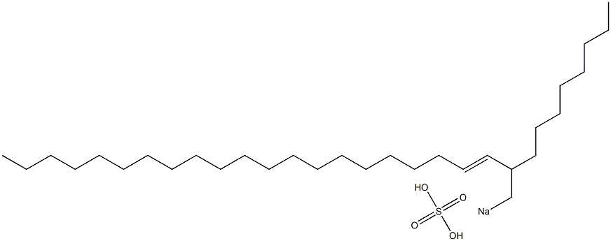 Sulfuric acid 2-octyl-3-tricosenyl=sodium ester salt Struktur